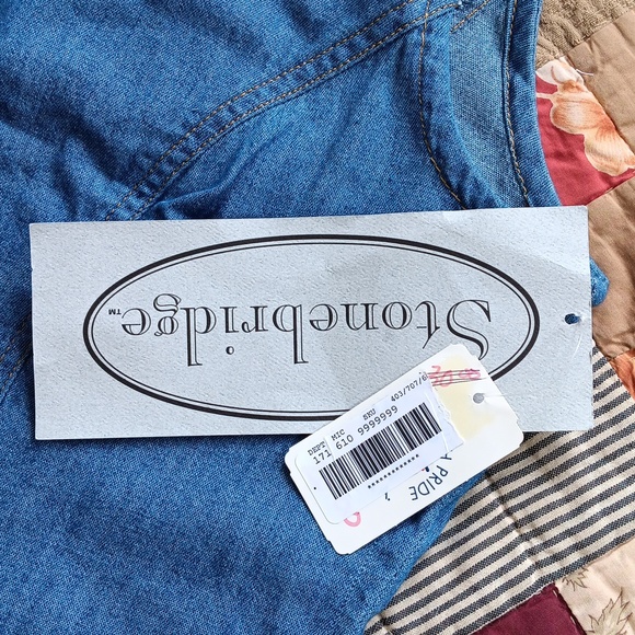 Stonebridge Ladies Denim Chambray Size 6 Vest Top with tags - Picture 7 of 7